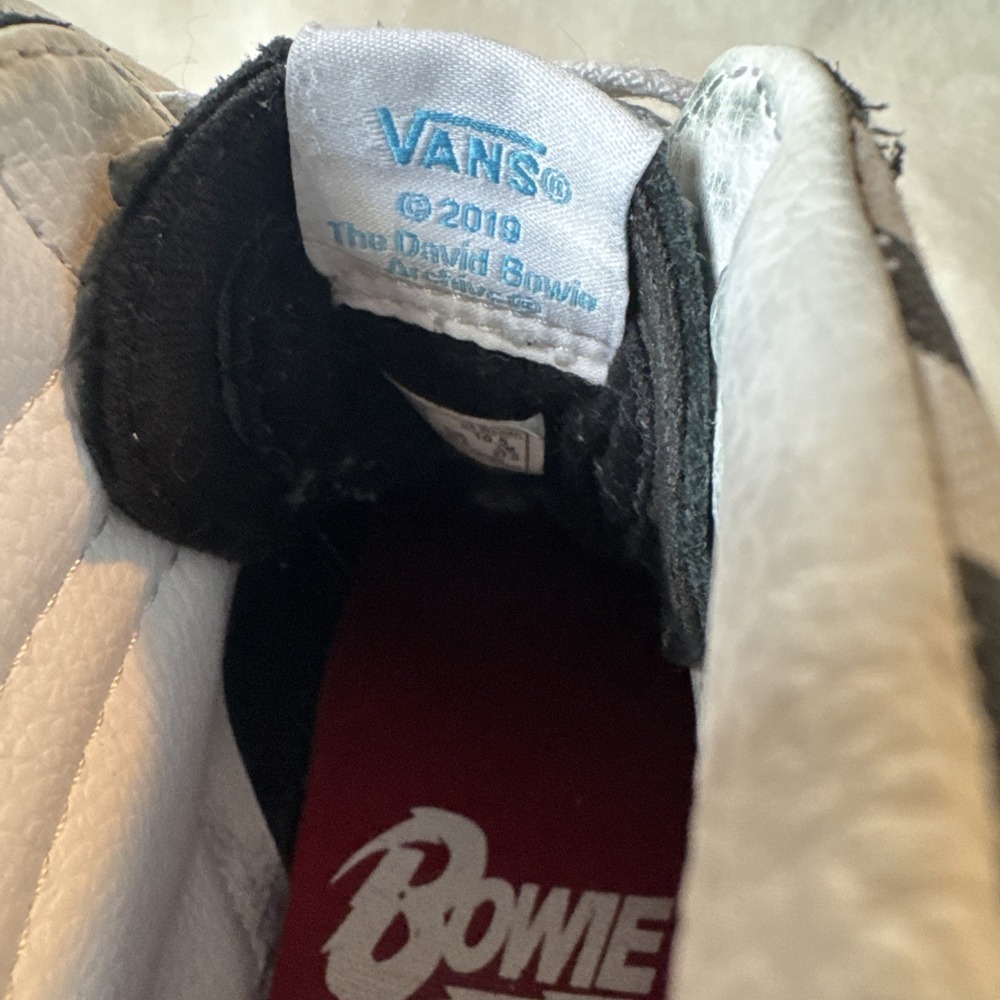 Vans Sk8-Hi Shoes Mens Size 9 Womens 10.5 David Bowie Checkerboard 2019 - Picture 5 of 12